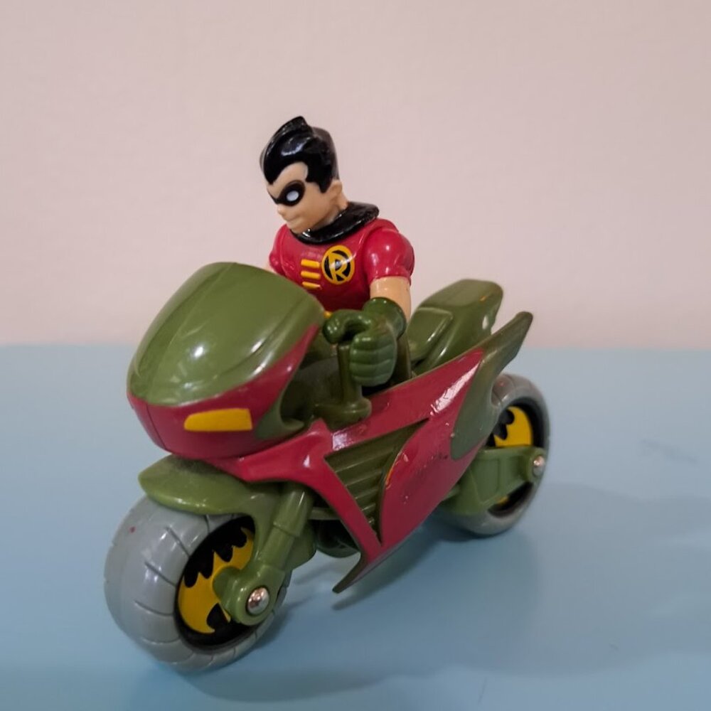 Fisher-Price‎ Imaginext DC Super Friends Robin and Cycle toy set Batmobile Robin